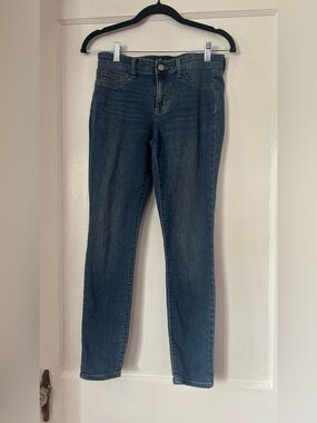 Classic Women's Gap Favorite Jeggings Dark Blue Stretch size 0/25 inseam 26”